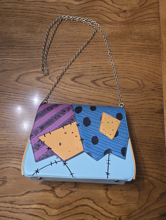 Loungefly Handbags - Loungefly Patchwork Crossbody Bag in Light Blue, Purple, Orange